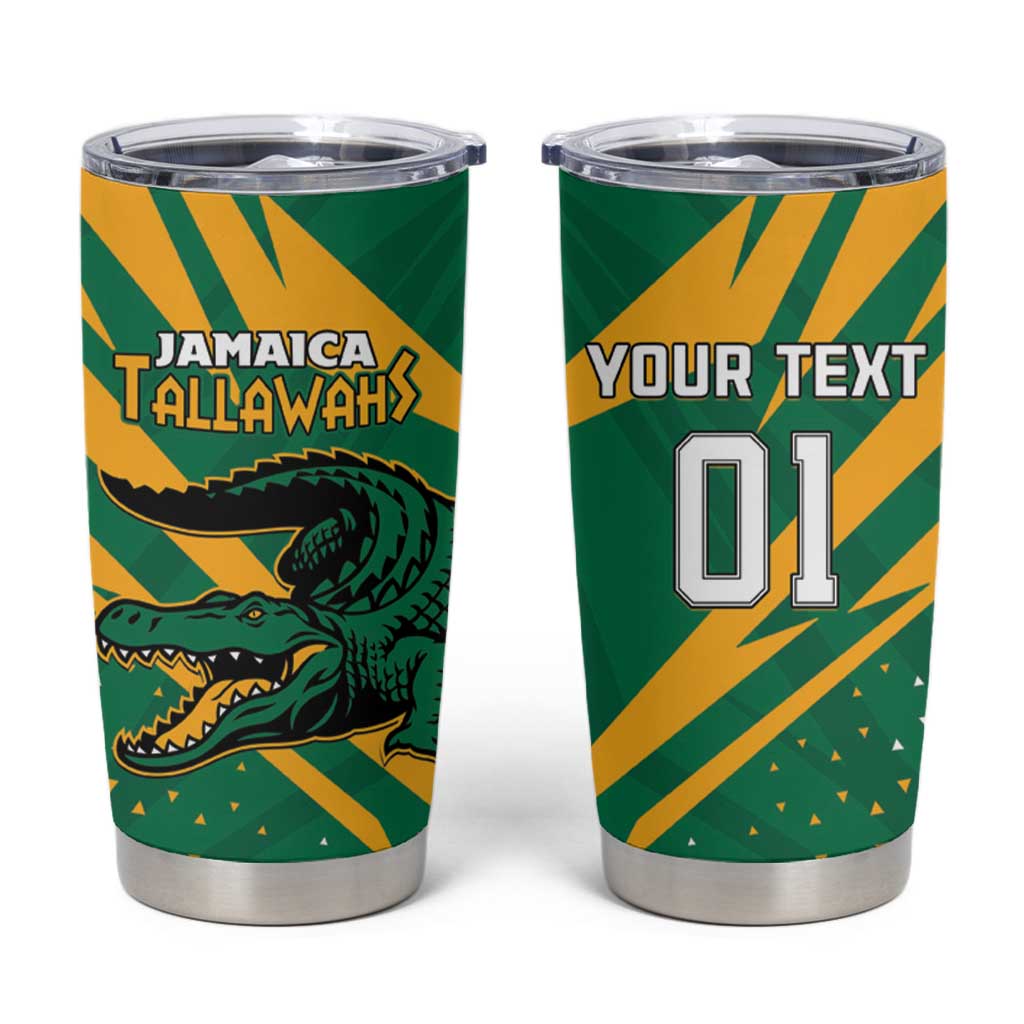 Custom Jamaica Cricket Tallawahs Tumbler Cup Fi Wi Tallawahs Champions