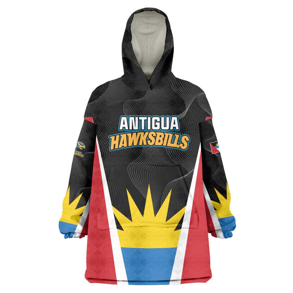 Custom Antigua Cricket Hawksbills Wearable Blanket Hoodie Each Endeavouring All Achieving