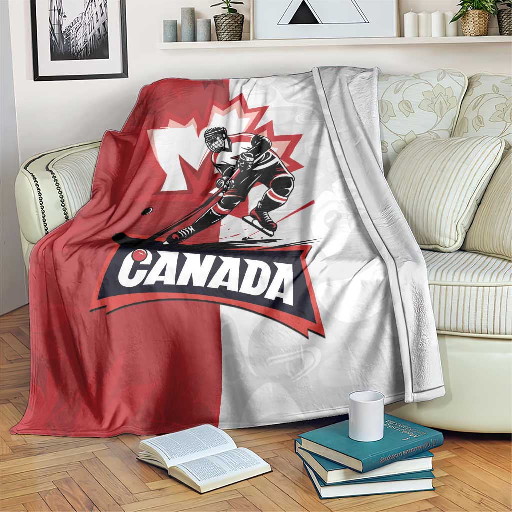 Canada Ice Hockey Team Blanket Maple Leaf Go Champions