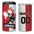 Custom Canada Ice Hockey Team 4 in 1 Can Cooler Tumbler Maple Leaf Go Champions