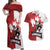 Custom Canada Ice Hockey Team Couples Matching Off Shoulder Maxi Dress and Hawaiian Shirt Maple Leaf Go Champions