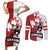 Custom Canada Ice Hockey Team Couples Matching Short Sleeve Bodycon Dress and Long Sleeve Button Shirt Maple Leaf Go Champions