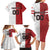 Custom Canada Ice Hockey Team Family Matching Long Sleeve Bodycon Dress and Hawaiian Shirt Maple Leaf Go Champions