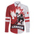 Custom Canada Ice Hockey Team Family Matching Long Sleeve Bodycon Dress and Hawaiian Shirt Maple Leaf Go Champions