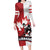 Custom Canada Ice Hockey Team Family Matching Long Sleeve Bodycon Dress and Hawaiian Shirt Maple Leaf Go Champions