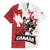 Custom Canada Ice Hockey Team Family Matching Off The Shoulder Long Sleeve Dress and Hawaiian Shirt Maple Leaf Go Champions