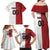 Custom Canada Ice Hockey Team Family Matching Off Shoulder Maxi Dress and Hawaiian Shirt Maple Leaf Go Champions