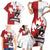 Custom Canada Ice Hockey Team Family Matching Short Sleeve Bodycon Dress and Hawaiian Shirt Maple Leaf Go Champions