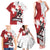 Custom Canada Ice Hockey Team Family Matching Tank Maxi Dress and Hawaiian Shirt Maple Leaf Go Champions