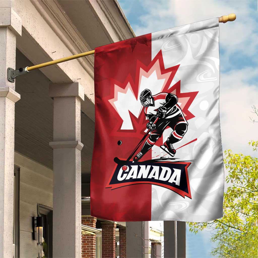 Canada Ice Hockey Team Garden Flag Maple Leaf Go Champions