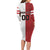 Custom Canada Ice Hockey Team Long Sleeve Bodycon Dress Maple Leaf Go Champions