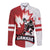 Custom Canada Ice Hockey Team Long Sleeve Button Shirt Maple Leaf Go Champions