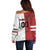 Custom Canada Ice Hockey Team Off Shoulder Sweater Maple Leaf Go Champions