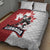 Canada Ice Hockey Team Quilt Bed Set Maple Leaf Go Champions