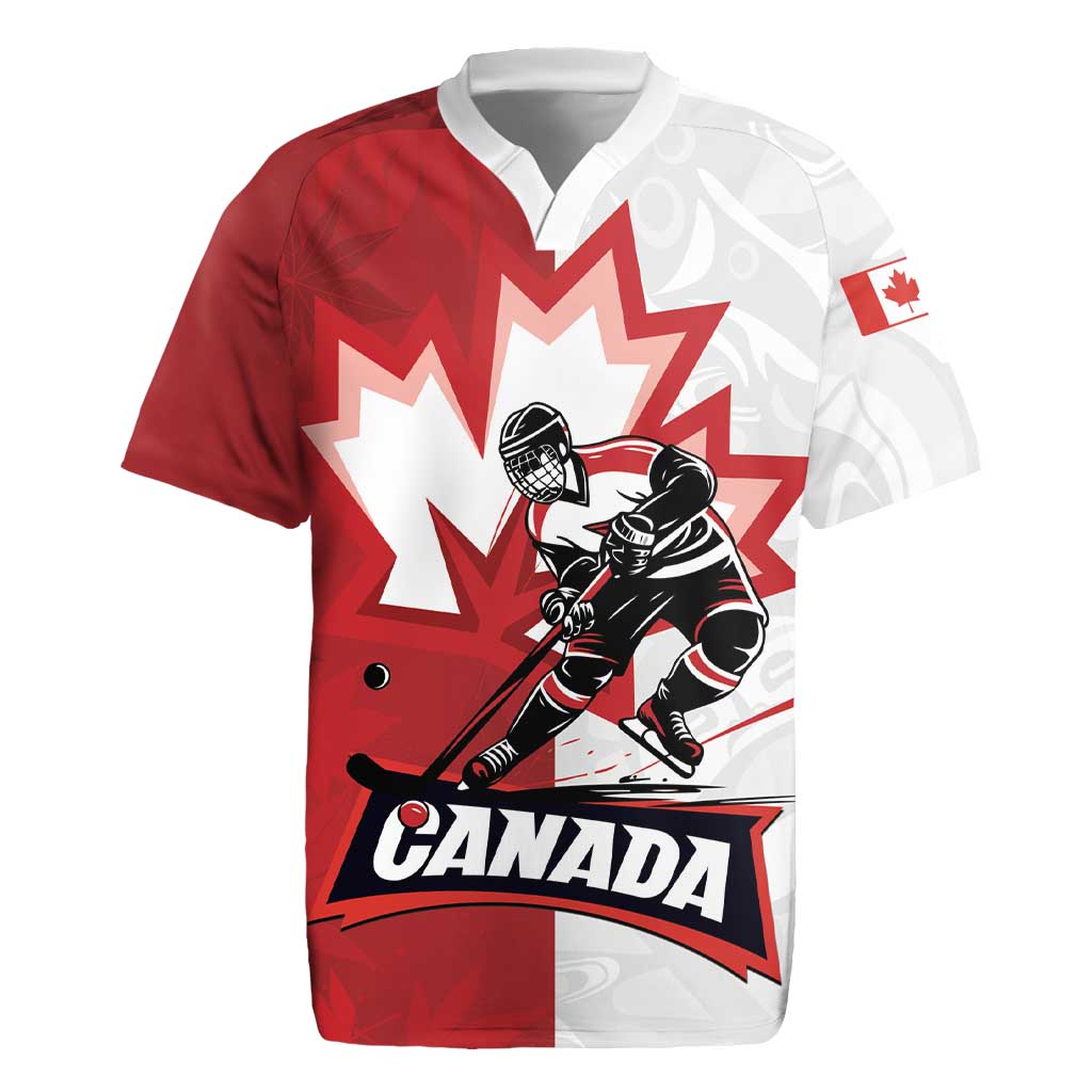 Custom Canada Ice Hockey Team Rugby Jersey Maple Leaf Go Champions