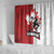 Canada Ice Hockey Team Shower Curtain Maple Leaf Go Champions