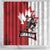 Canada Ice Hockey Team Shower Curtain Maple Leaf Go Champions