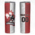 Custom Canada Ice Hockey Team Skinny Tumbler Maple Leaf Go Champions