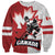 Custom Canada Ice Hockey Team Sweatshirt Maple Leaf Go Champions