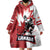 Custom Canada Ice Hockey Team Wearable Blanket Hoodie Maple Leaf Go Champions