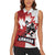 Custom Canada Ice Hockey Team Women Sleeveless Polo Shirt Maple Leaf Go Champions