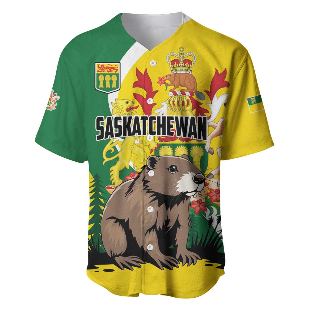 Personalized Canada Saskatchewan Province Baseball Jersey Multis e Gentibus Vires