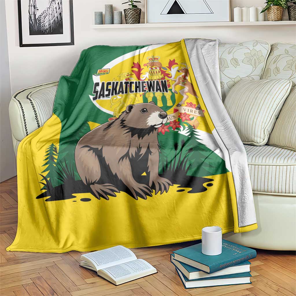 Canada Saskatchewan Province Blanket Multis e Gentibus Vires