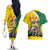 Personalized Canada Saskatchewan Province Couples Matching Off The Shoulder Long Sleeve Dress and Hawaiian Shirt Multis e Gentibus Vires