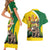 Personalized Canada Saskatchewan Province Couples Matching Short Sleeve Bodycon Dress and Hawaiian Shirt Multis e Gentibus Vires