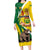 Personalized Canada Saskatchewan Province Family Matching Long Sleeve Bodycon Dress and Hawaiian Shirt Multis e Gentibus Vires