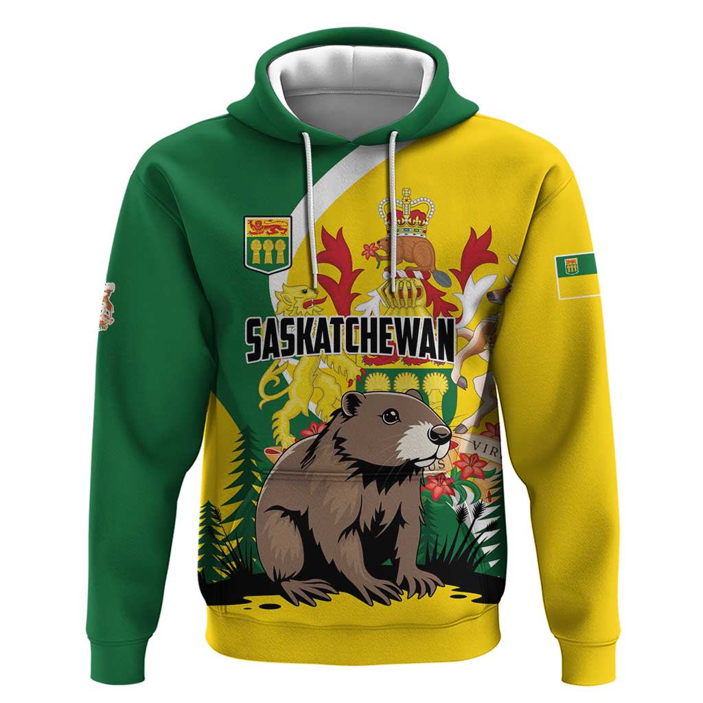 Personalized Canada Saskatchewan Province Hoodie Multis e Gentibus Vires