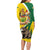 Personalized Canada Saskatchewan Province Long Sleeve Bodycon Dress Multis e Gentibus Vires