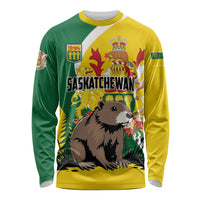 Personalized Canada Saskatchewan Province Long Sleeve Shirt Multis e Gentibus Vires