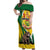 Personalized Canada Saskatchewan Province Off Shoulder Maxi Dress Multis e Gentibus Vires