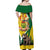 Personalized Canada Saskatchewan Province Off Shoulder Maxi Dress Multis e Gentibus Vires