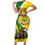 Personalized Canada Saskatchewan Province Short Sleeve Bodycon Dress Multis e Gentibus Vires