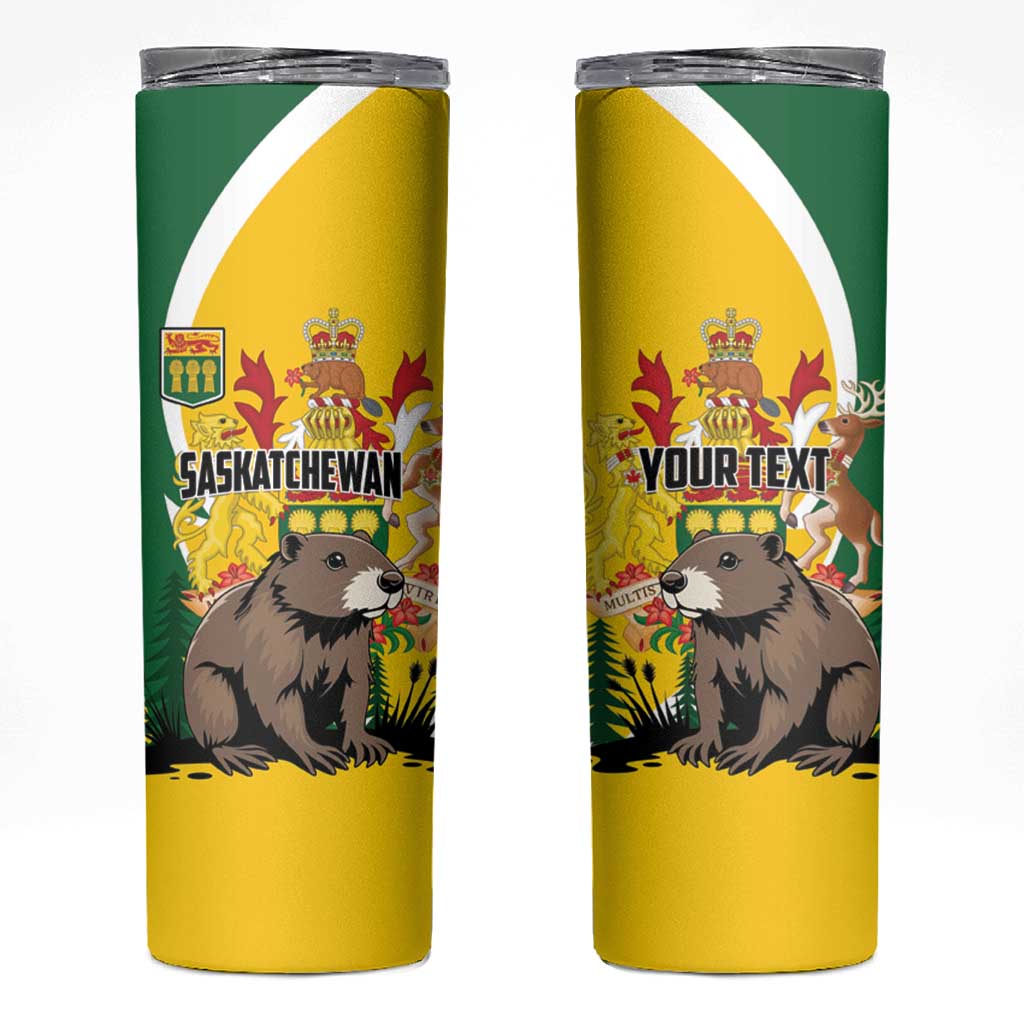 Personalized Canada Saskatchewan Province Skinny Tumbler Multis e Gentibus Vires