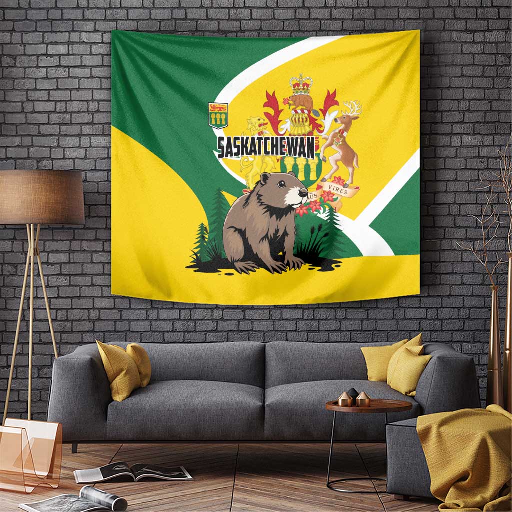 Canada Saskatchewan Province Tapestry Multis e Gentibus Vires
