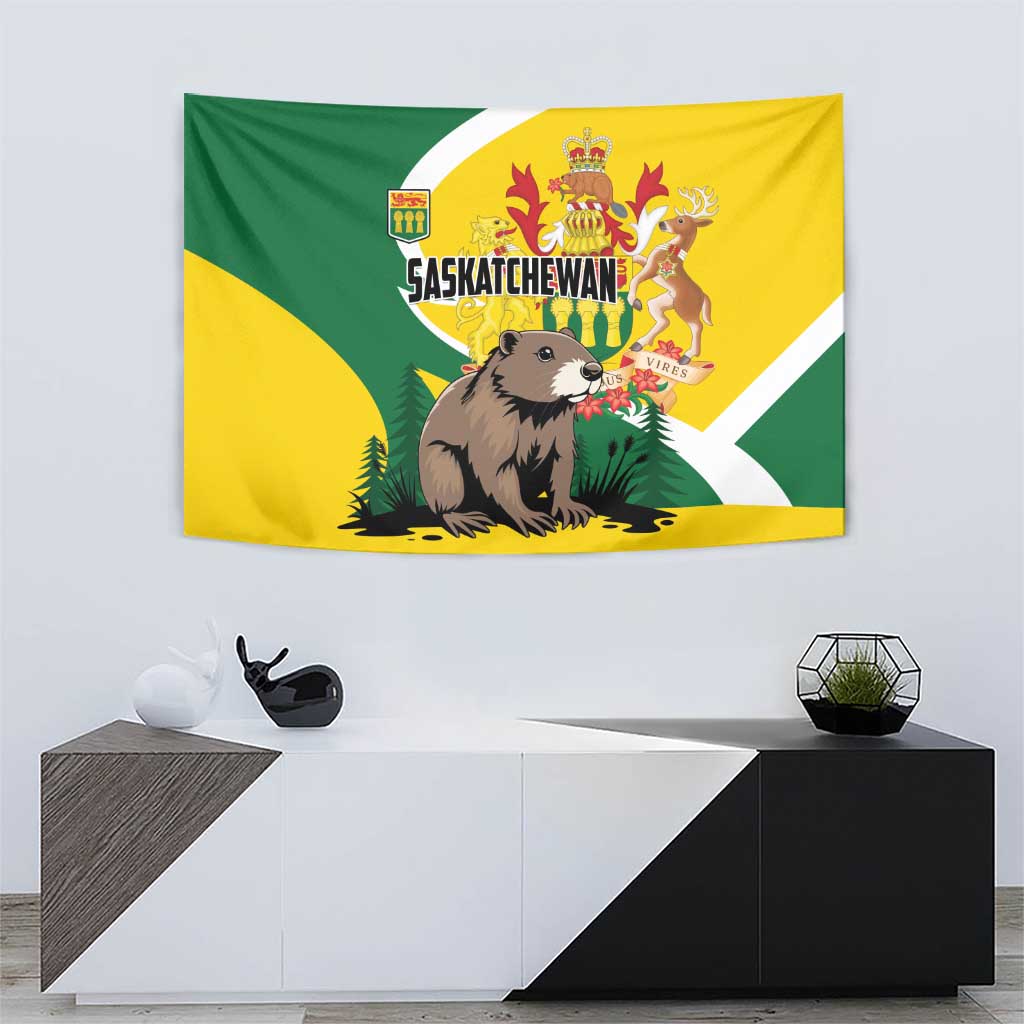 Canada Saskatchewan Province Tapestry Multis e Gentibus Vires