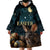 Australia Easter 2024 Wearable Blanket Hoodie Bunny With Aboriginal Eggs At Starry Night