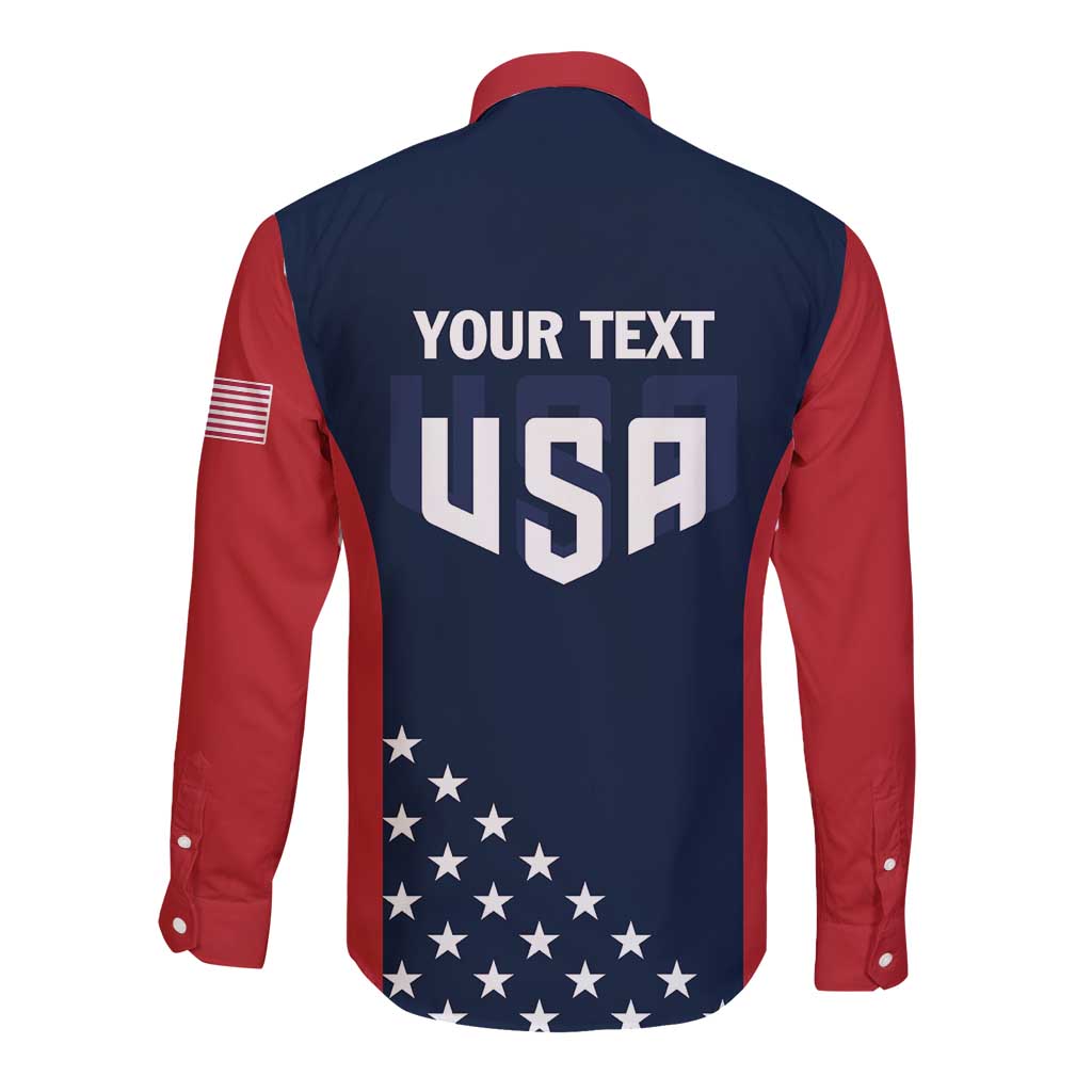 Personalized USA 2025 Archery Long Sleeve Button Shirt Aim Shoot Win