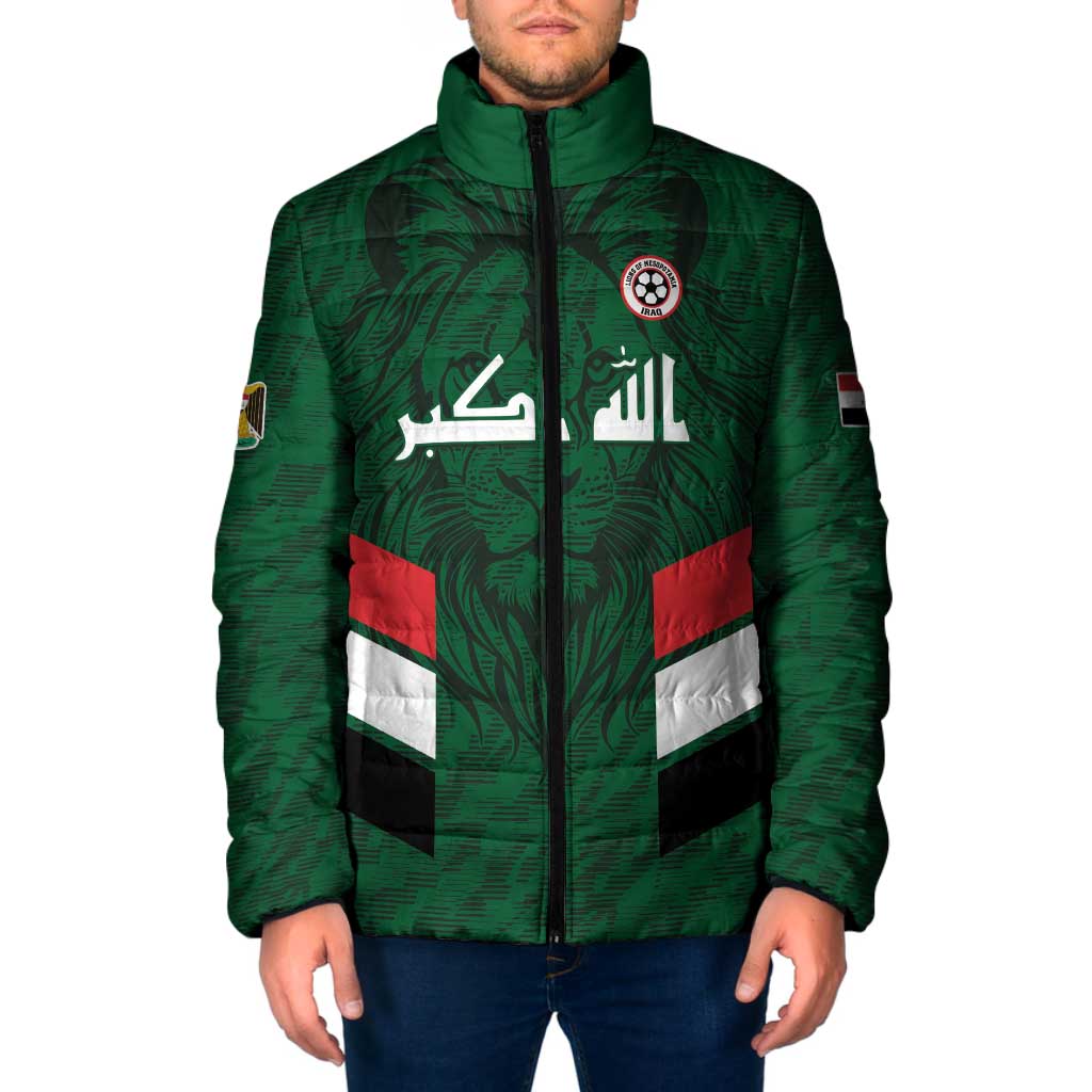 Custom Football 2026 Iraq Padded Jacket Go Lions of Mesopotamia