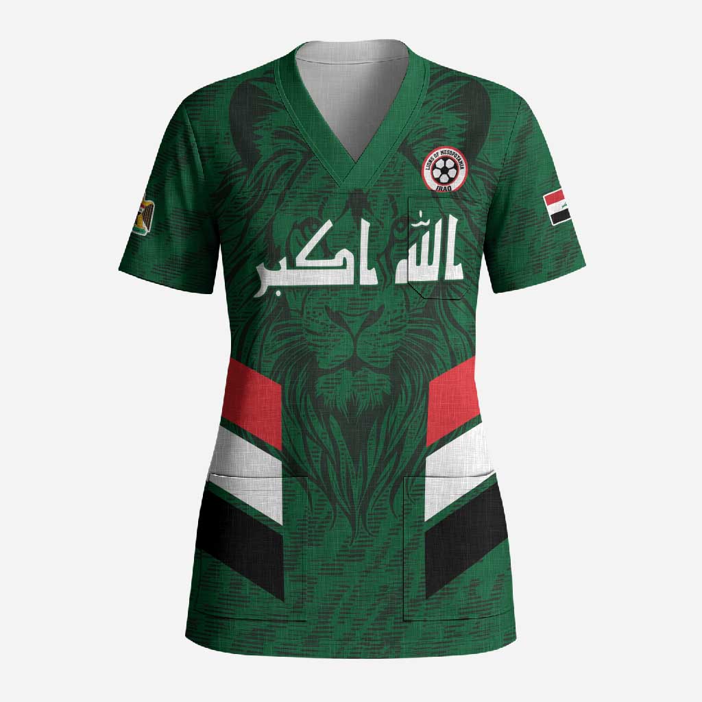 Custom Football 2026 Iraq Scrub Top Go Lions of Mesopotamia
