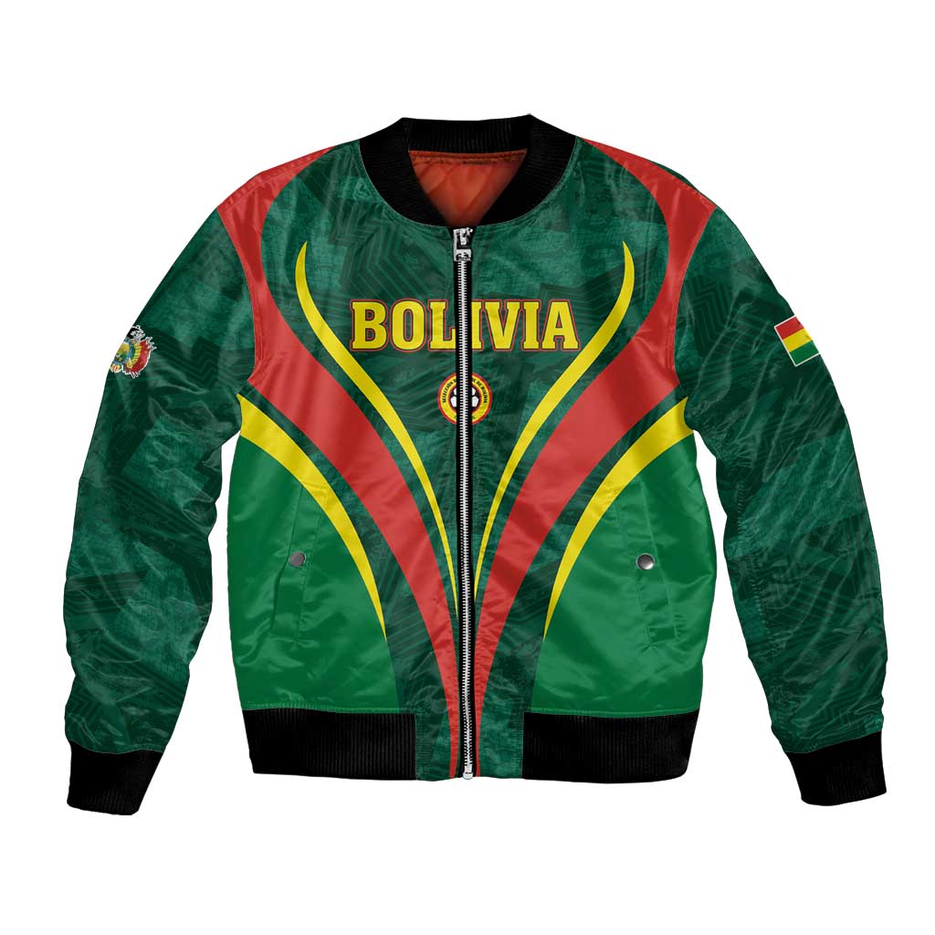Custom Football 2026 Bolivia Bomber Jacket La Verde Come On