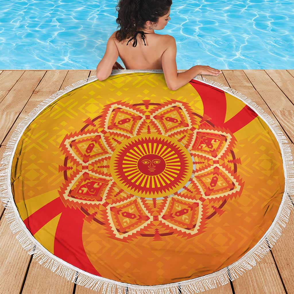 Inti Raymi Beach Blanket Inca Empire Spirit