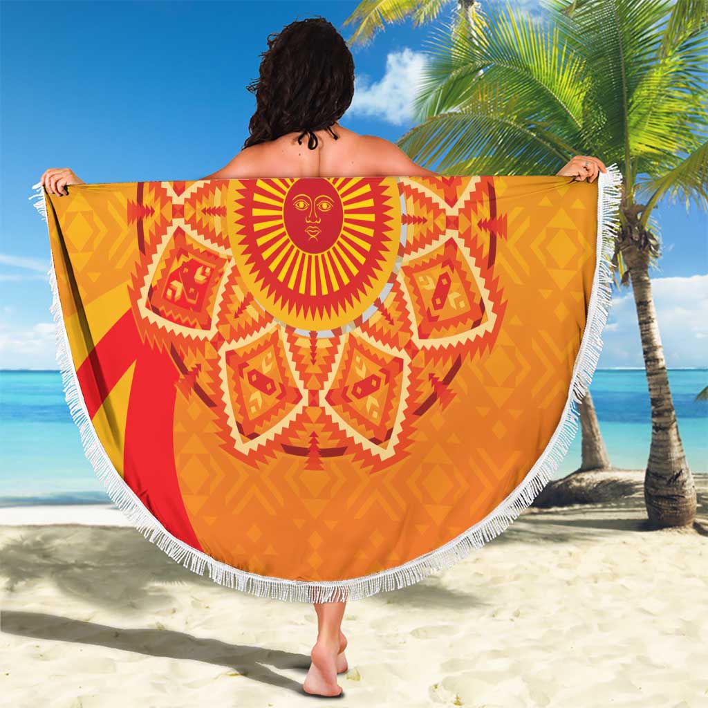 Inti Raymi Beach Blanket Inca Empire Spirit