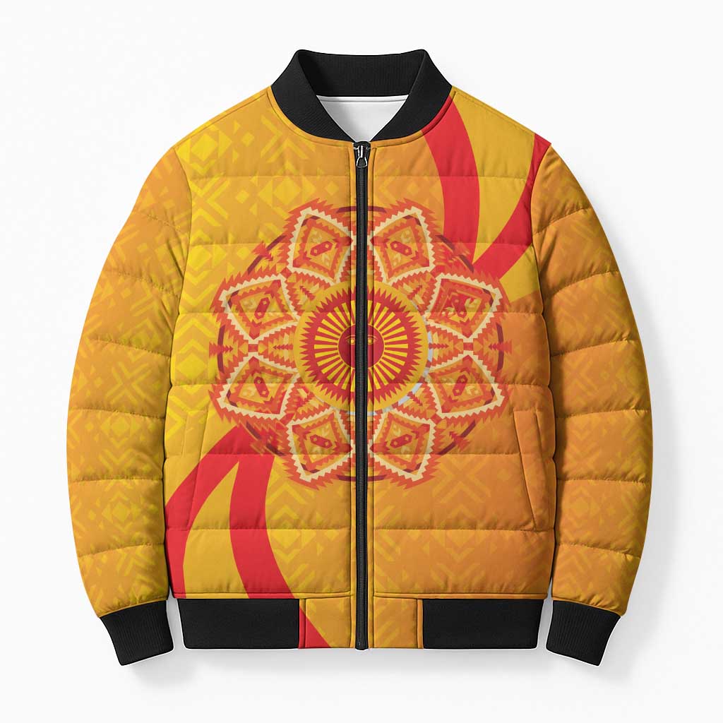 Inti Raymi Bomber Puffer Jacket Inca Empire Spirit