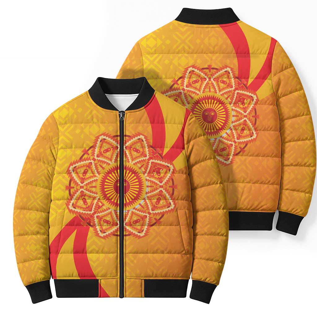 Inti Raymi Bomber Puffer Jacket Inca Empire Spirit