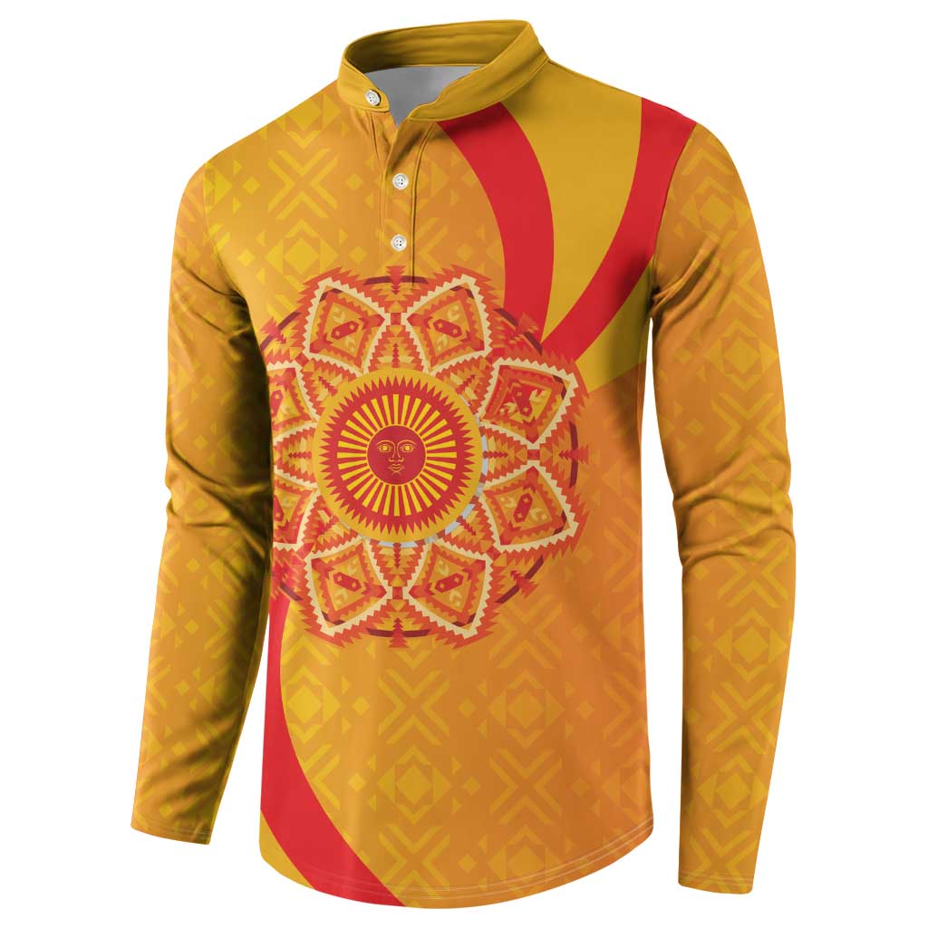 Inti Raymi Button Sweatshirt Inca Empire Spirit