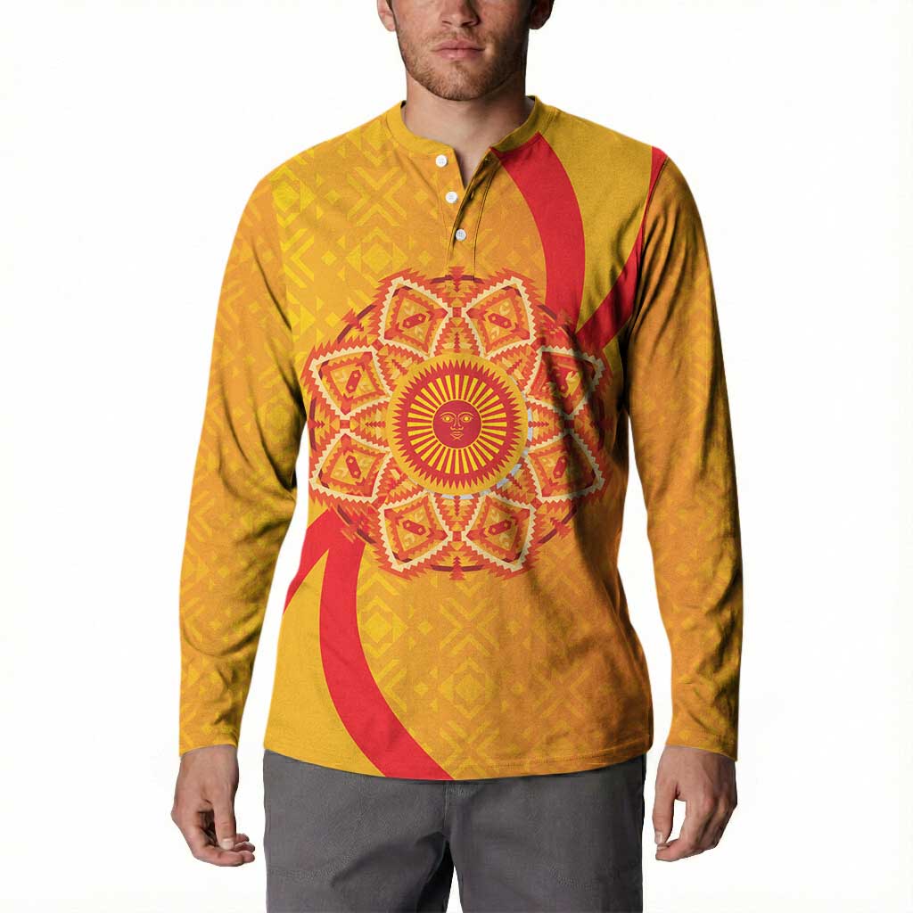Inti Raymi Button Sweatshirt Inca Empire Spirit
